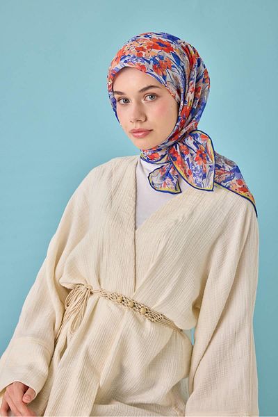 Silk Home Μαλακό βαμβακερό κασκόλ με μοτίβο Bodrum