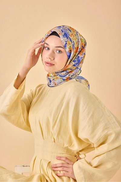 Silk Home Μαλακό βαμβακερό κασκόλ με μοτίβο Bodrum