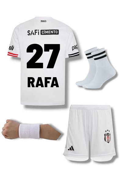 FOLKLORİST Beşiktas-Rafa - White 25/2026 New Season Children's Fan Football Jersey Set of 4
