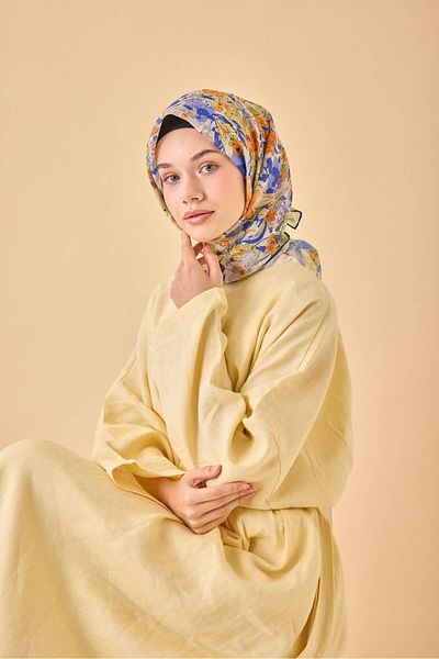 Silk Home Μαλακό βαμβακερό κασκόλ με μοτίβο Bodrum