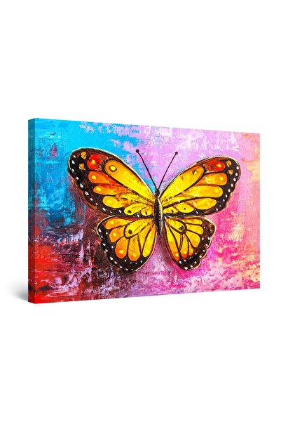 startonight Tablou DualView Startonight Fluture Oranj, 90 cm x 60 cm