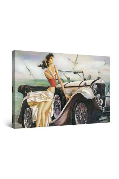 startonight Tablou DualView Startonight Doamna in briza marii, 80 cm x 120 cm