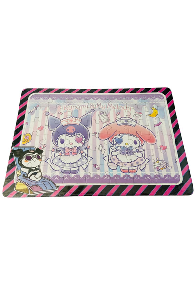 ÖZ OFİS 1 ADET Kuromi My Melody Sanrio 42 Parça Yapboz