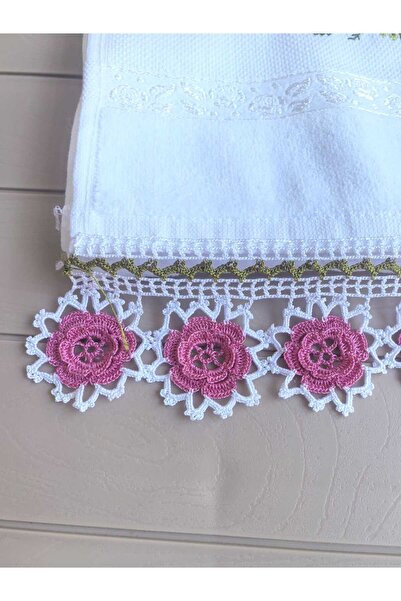 Peacock منشفة يد مطرزة يدوياً، مطرزة ثلاثية الأبعاد، هدية وحزمة 50 × 90 سم