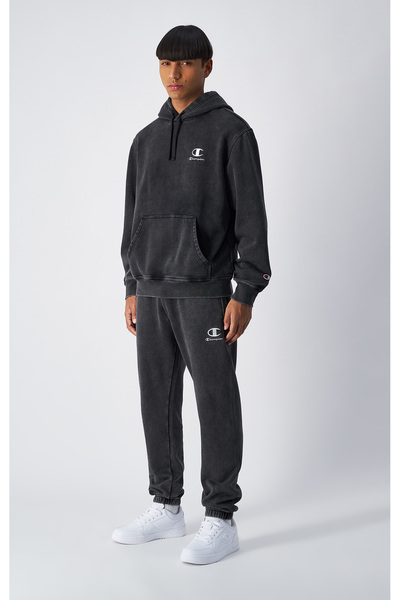 Champion Icons Plush Wash Elastic Cuff Pants Siyah Erkek Eşofman Altı-221180-KK001