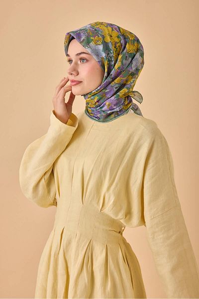Silk Home Μαλακό βαμβακερό κασκόλ με μοτίβο Bodrum