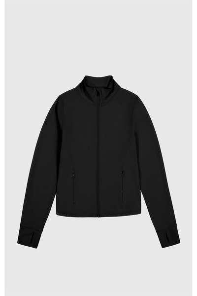 Champion Athletics Full Zip Sweatshirt Siyah Kadın Sweatshirt-J2032-KK001