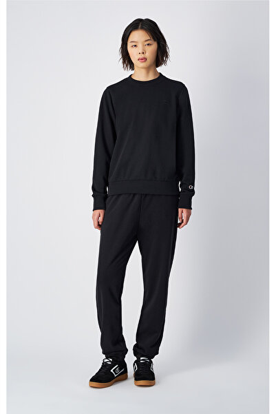 Champion Icons Crewneck Sweatshirt Siyah Kadın Sweatshirt-117788-KK001