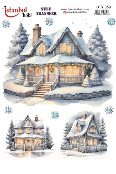 İstanbul Hobi New Year's Water Transfer 25X35Cm Sty359