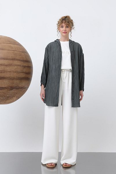 Puane T-Shirt Inside Hood Detail Tunic 10626
