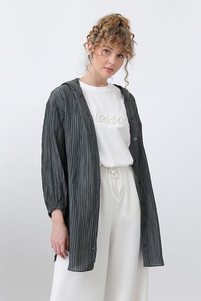 Puane T-Shirt Inside Hood Detail Tunic 10626