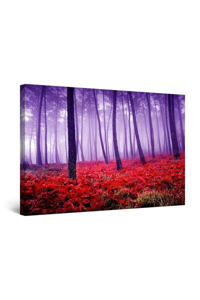 startonight Tablou DualView Startonight Ceata in padurea violeta, 90 cm x 60 cm