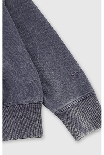 Champion Mineral Dye Full Zip Hoodie Sweatshirt Purple Women's Hooded Sweatshirt-117723-Vs517