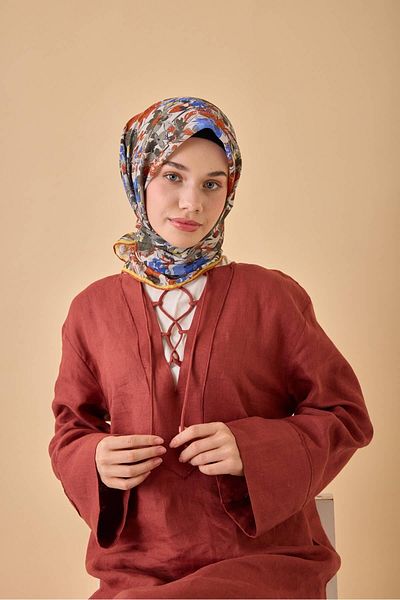 Silk Home Μαλακό βαμβακερό κασκόλ με μοτίβο Bodrum