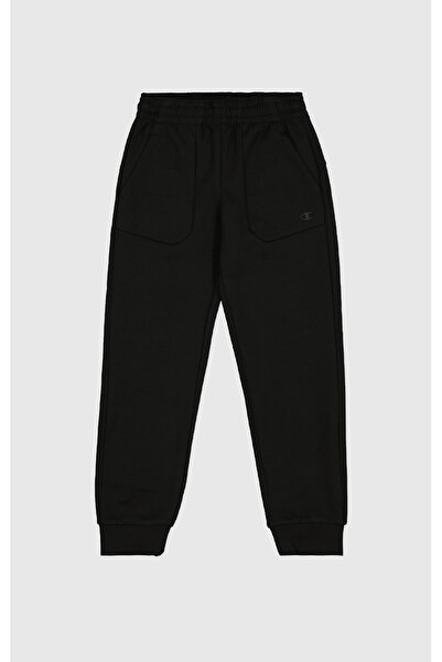 Champion Icons Rib Cuff Pants Siyah Çocuk Eşofman Altı-307097-KK001