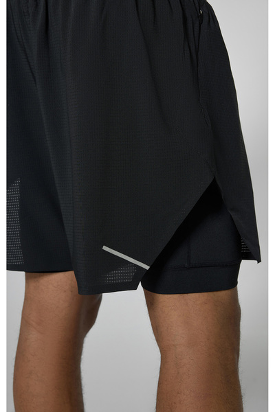 Champion Athletics 2 in 1 short Siyah Erkek Şort-221090-KK001