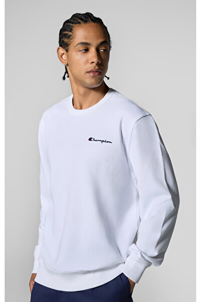 Champion Icons Crewneck Sweatshirt Beyaz Erkek Sweatshirt-220730-WW001