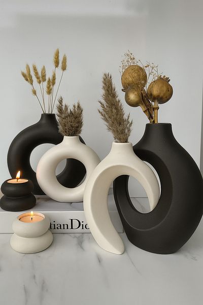 Luthien Σετ διακόσμησης Lover's Vase & Ring Vase & Candle Holder 6 τεμαχίων