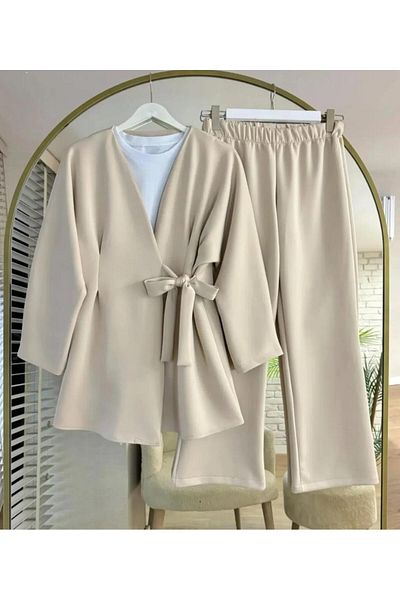 New Lune Women's Clothing Hijab Double Suit Bottom Top Suit