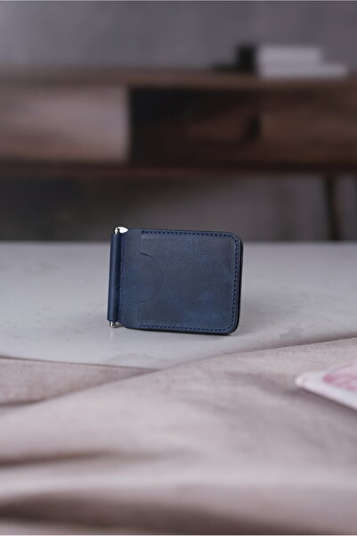 OZİA Para Klipsli Cüzdan - El Yapımı Hakiki Kaliteli Deri - Uzun Ömürlü Şık Tasarım