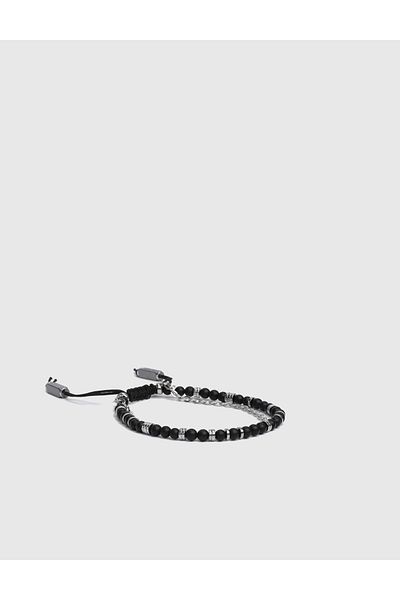 İLVİ Douglas Black Matte Men's Bracelet
