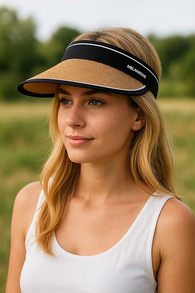 WOHOME Sport Visor with Wide Trench with Black Stripes -Meliannvoie Acti̇veshade