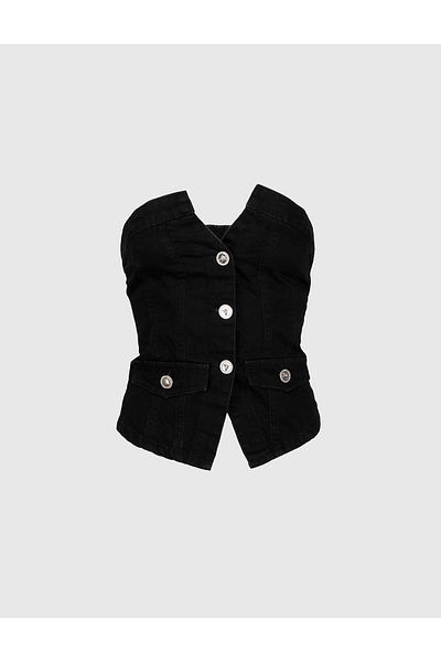 İLVİ Faridpur Black Women's Bustier