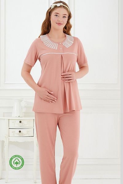 Emose Lacy Maternity Maternity Pajama Set