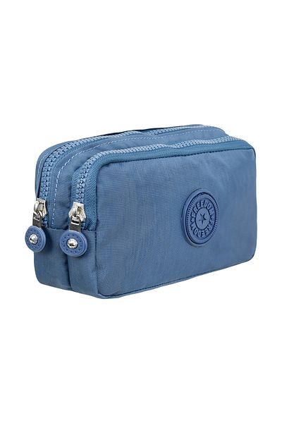 Little Jom Crinkle Fabric Double Compartment Pencil Holder Pencil Case