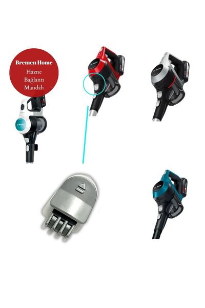 Bremen Home مزلاج توصيل حاوية الغبار المتوافق مع سلسلة Bosch BCS61113