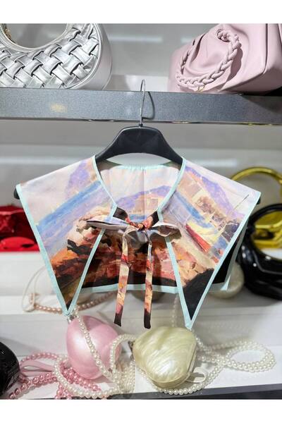 MODAGK Imported Vintage Shawl Collar Scarf - Collar