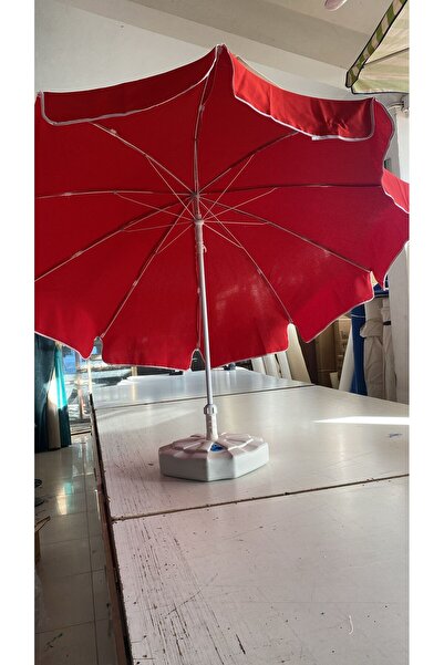 world sea home Plaj Balkon Bahçe Şemsiye 10 telli 200 cm Kalın Kumaş+BİDON DAHİL