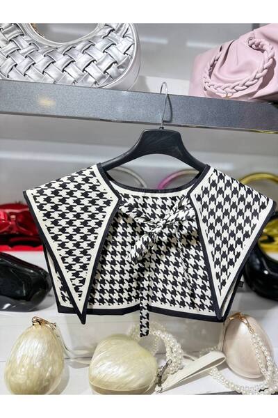 MODAGK Imported Vintage Shawl Collar Scarf - Collar