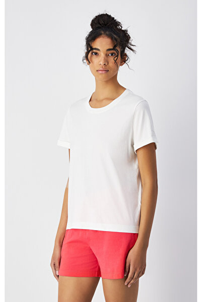 Champion Mineral Dye SS Tee Beyaz Kadın Tişört-117728-WW048
