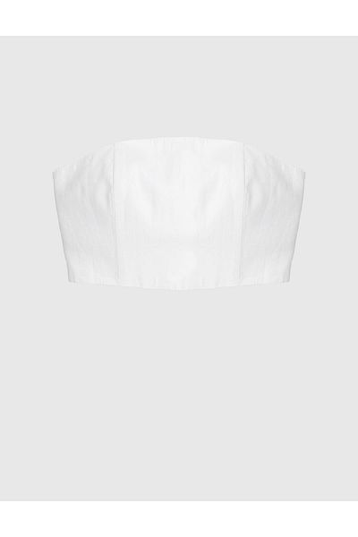 İLVİ Teah Linen Cream Women's Bustier