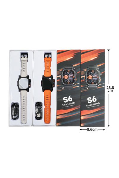 OEM Smartwatch Ultra, 2.01" HD Screen, Bluetooth Call, IP68, Health Monitoring, Android/iOS NEGRU
