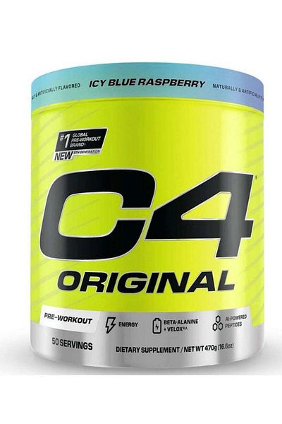 Cellucor C4 Original Explosive Pre-Workout Icy Blue Raspberry 50 Servings