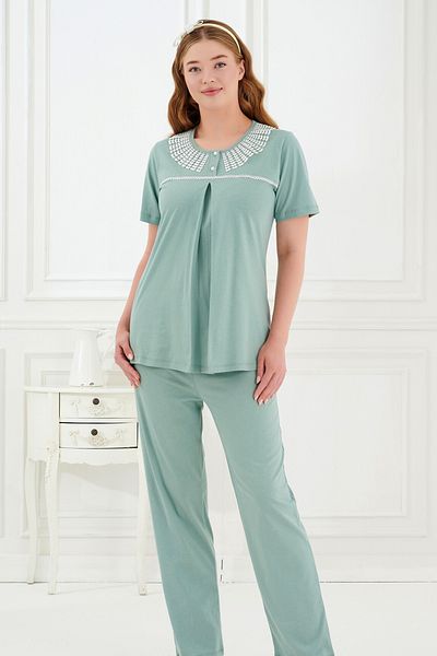 Emose Lacy Maternity Maternity Pajama Set
