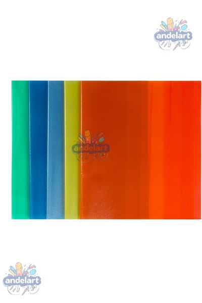 andelart 10'lu Karışık Renkli Hazır Yapışkanlı Kitap Kabı