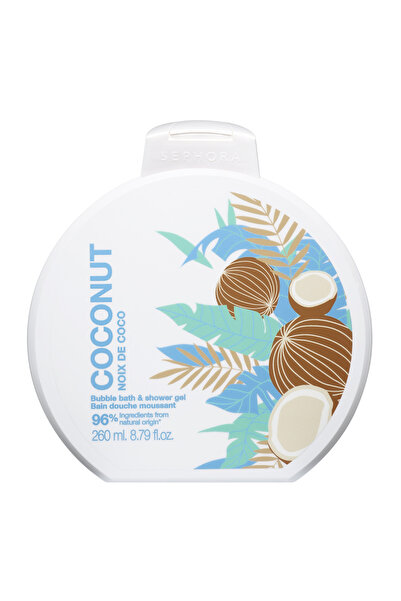 SEPHORA Bubble Bath & Shower Gel Duş Jeli COCONUT 260 ml Elsbeauty