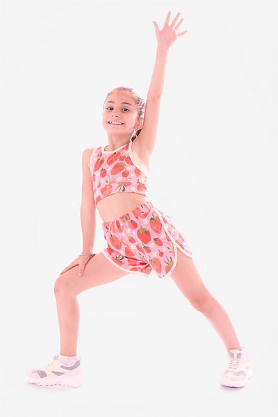 Colorinas Strawbell Shorts Athlete Set