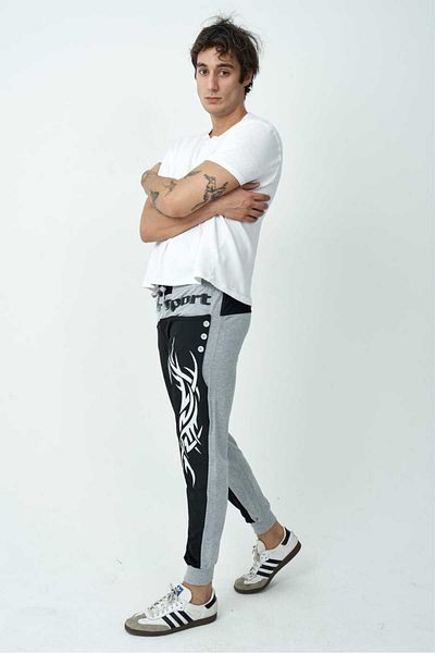 Cramp Spor Printed Side Decor Button Printed Detail