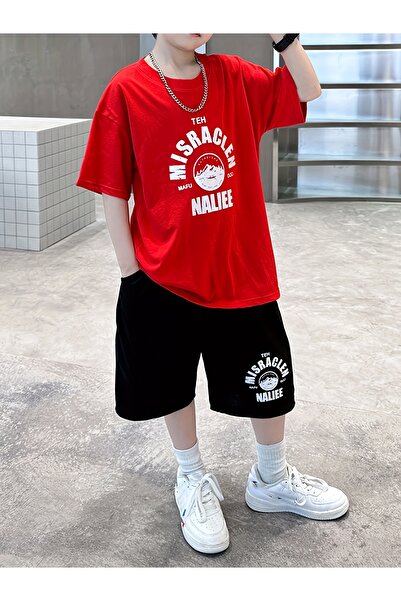 Let's Wear Misraclen Premium Kids Bottom Top T-Shirt Shorts Set