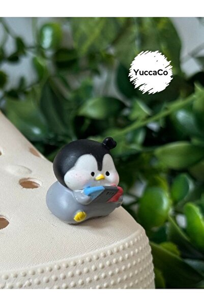 Crocs Penguenli 3D Terlik Süsü/Üç Boyutlu Penguen Terlik Charmı/Jibbitz