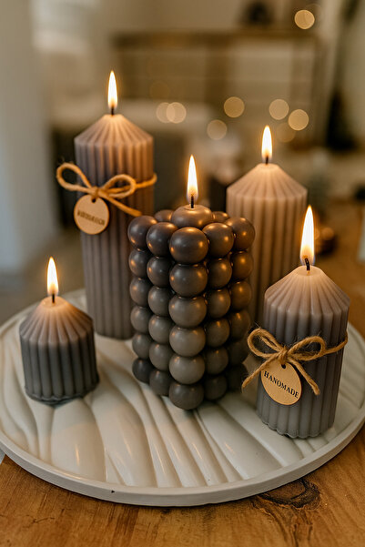 Handmade Bellevie candles dekoratif mum seti