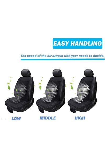 DELUXETUNING Husa auto cu ventilatie, 2 trepte de reglare, alimentare 12 V