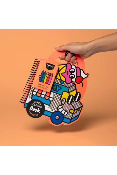 OMY Super Coloring & Stickers Book - Yummy