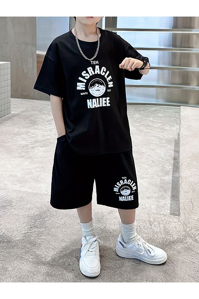 Let's Wear Misraclen Premium Kids Bottom Top T-Shirt Shorts Set