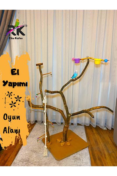 Ciko Kafes Bird Playground with Detachable Parts