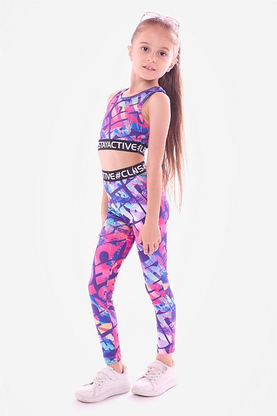 Colorinas Leggings cu imprimeu Grafix